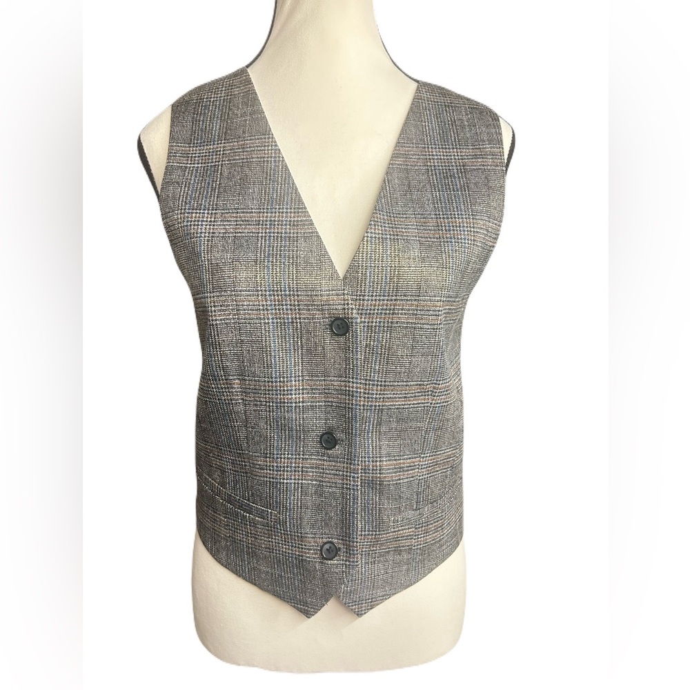 JASON Wu Plaid Vest Waistcoat Large